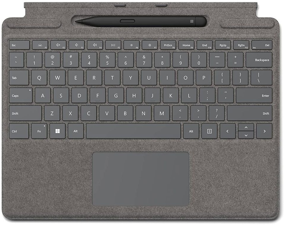 Microsoft Surface Signature Pro 8/9/X Type Cover+SlimPen2 AT/DE Platin *NEW* Retail
