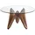 ac angel cerda Esstisch 150 x 75 x 150 cm transparent/braun