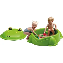 Paradiso Toys Kunststoffsandkasten Frosch mit Deckel grün/khaki
