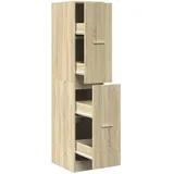 vidaXL Apothekerschrank Sonoma-Eiche 30 x 41 x 144,5 cm Braun
