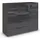 Rauch Kommode Flipp 120 x 100 x 42 cm Grau / Glas Basalt