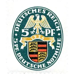 Briefmarkensatz "Deutsche Nothilfe: Wappen 1926", postfrisch