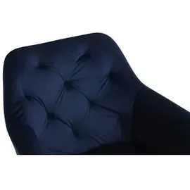 SalesFever Armlehnstuhl Samt blau