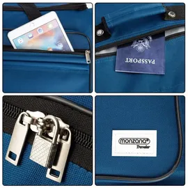 monzana Reisetasche 4-Rollen 70 cm / 85 l blau