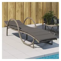 vidaXL Sonnenliege 60 x 199 x 42 cm Grau