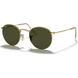 Ray-Ban Round Metal RB3447 001 50-21 polished gold/green classic