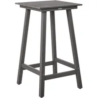 Beliani Muskoka Gartentisch 60 x 60 x 103 cm Dunkelgrau