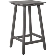 Beliani Muskoka Gartentisch 60 x 60 x 103 cm Dunkelgrau