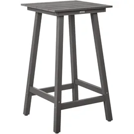 Beliani Muskoka Gartentisch 60 x 60 x 103 cm Dunkelgrau