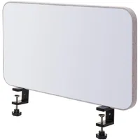 MCW Trennwand Schreibtisch Magnettafel Pinnwand, Stoff/Textil ~ 60x35cm grau