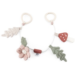 Sebra - Kinderwagenkette aus Bio-Baumwolle, Blatt / Pilz / Blume, bunt