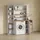 livinity® Waschmaschinenschrank Paolina 93,6 x 88,2 cm Weiß/Artisan