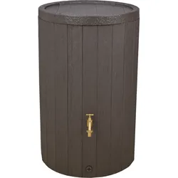 GARANTIA Regenspeicher TIMBER, 230 Liter, braun, Holz-Optik, Regenspeicher, Kindersicherung