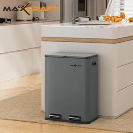 MAXCRAFT Mülleimer 60 l Anthrazit