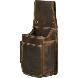 GREENBURRY Vintage Kellnertasche Leder Kellnerhalfter Holster Kellnerbörsenköcher braun