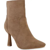 VAN HILL Klassische Stiefeletten in Hellbraun