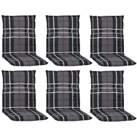Nyvi Sitzauflage Niedriglehner Auflagen 6er Set Barcelona Gartenstuhlauflagen 100x50cm,