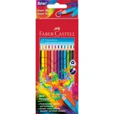 Faber-Castell Dreikant Buntstift sortiert, 12er-Set, Kartonetui (116512)
