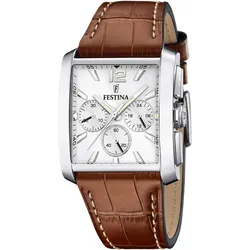 Chronograph FESTINA, braun, Armbanduhren, Herren, Armbanduhr, Quarzuhr, Herrenuhr, Stoppfunktion, Edelstahlarmband