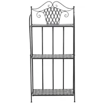 Siena Garden Como Regal 63 x 29 x 142 cm Schwarz