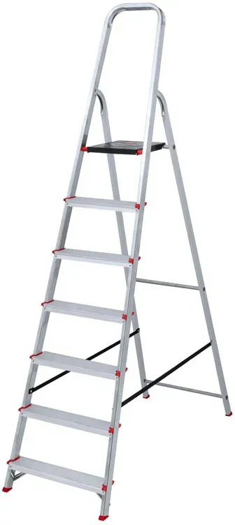 Aluminium-Klapptreppe, 1x7 Sprosen