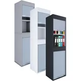 VCM Aktos XL Rollladenschrank 50 x 40 x 186 cm grau