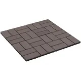 vidaXL Terrassenfliese 30 x 30 cm braun