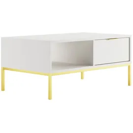 raumhirsch furniture Couchtisch Austin Gold Holzwerkstoff 60 x 45 x 100 cm