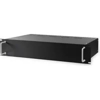 BLANKO 480 mm (19") Rack-Leergehäuse 2 HE, Montagesatz