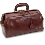 Elite Bags CLASSY deluxe Arzttasche Braun Leder 36 x 21 x 20 cm