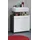 WELLTIME Waschbeckenunterschrank Sovana Waschbeckenunterschrank mit 2 Türen - (B/T/H) 60/31/57 cm silberfarben|weiß