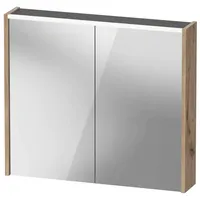 Duravit D-Code Spiegelschrank Verspiegelt DC7106055550000, 800x700x148, Eiche Marmoriert Matt,