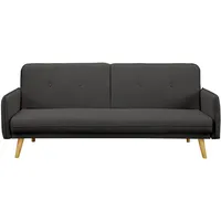 3-Sitzer Sofa Strukturstoff fein Dunkelgrau Relaxsofa Wohnzimmer Möbel Lounge