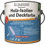 J Kronen Jaeger Holz-Isolier- und Deckfarbe 319 2,5 Liter ,Weiß Seidenglänzend