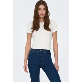 Only Kurzarmshirt "ONLSUSAN SHORT S/S 2 PACK TOP CS JRS", Damen, Gr. XL, weiß (cloud dancer pack:rose smoke with hearts), Jersey, Obermaterial: 95% Baumwolle, 5% Elasthan, bedruckt, unifarben, slim fit normal, Rundhals, Shirts