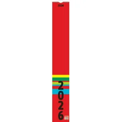 Brunnen Streifenkalender Modell 702 13x91cm 1 Monat/Seite 2026
