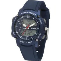 Quarzuhr SINAR "XW-27-2" Armbanduhren blau Herren Quarzuhren Armbanduhr, Herrenuhr, analaog, digital, Datum