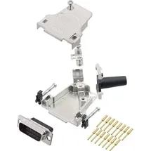 Encitech D45ZF15-DBCP15-K 6355-0049-02 D-SUB Stiftleisten-Set 45° Polzahl: 15 Crimpen 1St.