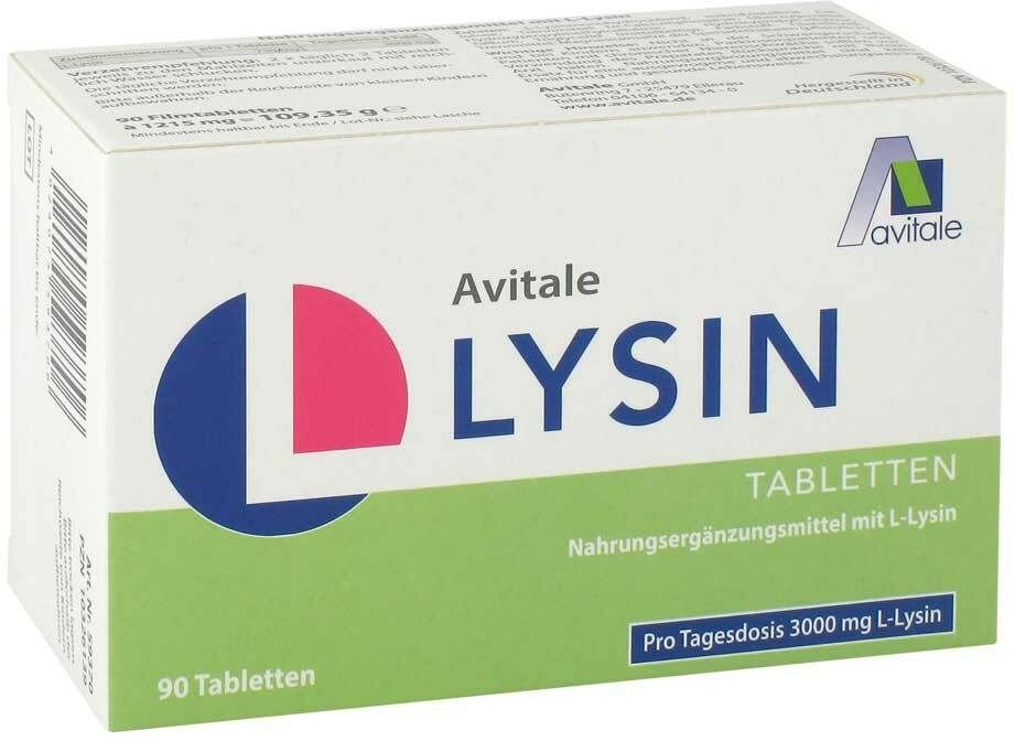 Avitale L-Lysin 750 mg Tabletten 90 St 90 St Tabletten