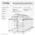 Tectake Gewächshaus Metall Transparent 11,13 m3 1,85 m x 3,75 m