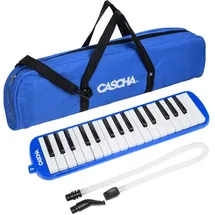 HAGE MUSIKVERLAG Melodica Blue (incl. case and mouthpiece)