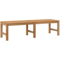 vidaXL Massivholz Teak Gartenbank 150 cm