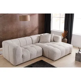 Riess-Ambiente Modernes Ecksofa ZERO GRAVITY 240cm graphit beige Strukturstoff 3-Sitzer Couch