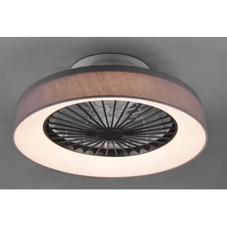 Trio Farsund 47 cm Deckenventilator grau mit Licht inkl. Fernbedienung