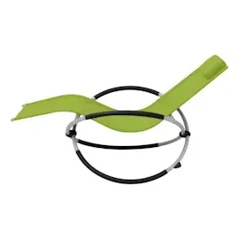 vidaXL Geometrische Sonnenliege 166 x 74 x 81 cm grün