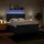 vidaXL Boxspringbett mit Matratze Blau 180x200 cm Stoff