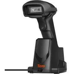 Tera D6100 1D 2D QR Wireless 2,4 GHz Barcodescanner Kabelloses Barcode-Lesegerät mit Ladeschale  1 Stück