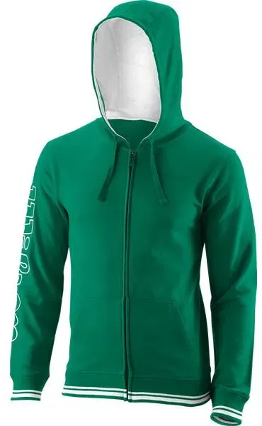 WILSON Herren Jacke TEAM II FZ HOODY Team Gree, Team Green/, S