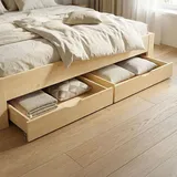 Homestyle4u Bettkasten in Braun 173x16x63 cm 1910