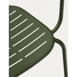 Kave Home Brai Gartenstuhl 56 x 60,5 x 81 cm grün 4 St.
